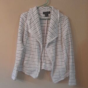 RACHEL ZOE tweed open front jacket